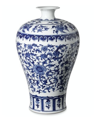 Blue & White Ginger Jar Imperial Vase