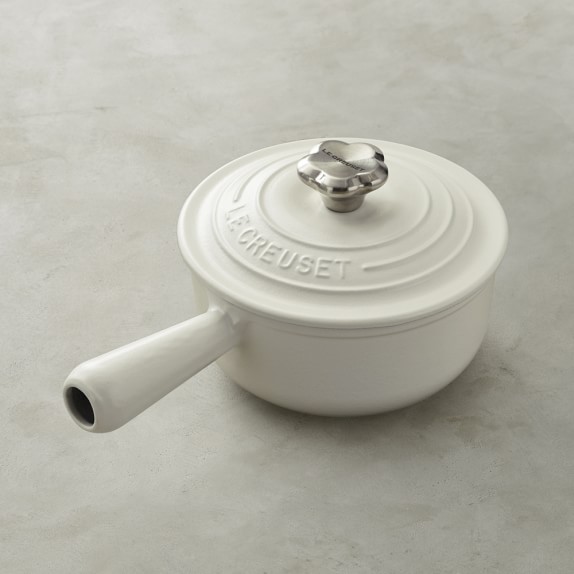 Le Creuset Sauce Pot With Flower Knob Williams Sonoma Le Creuset Sauce Pot With Flower Knob