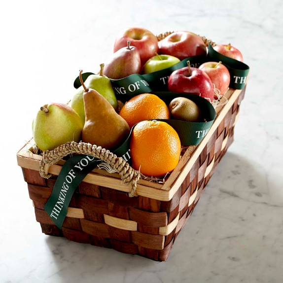 Assorted Fruit Basket, "Thinking of You," Large Williams Sonoma