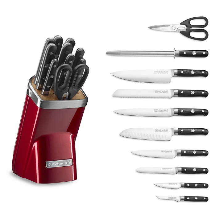 Kitchenaid 11 Piece Professional Knife Set Candy Apple Red Kitchenaid 11 Piece Professional Knife Set Candy Apple Red Williams Sonoma