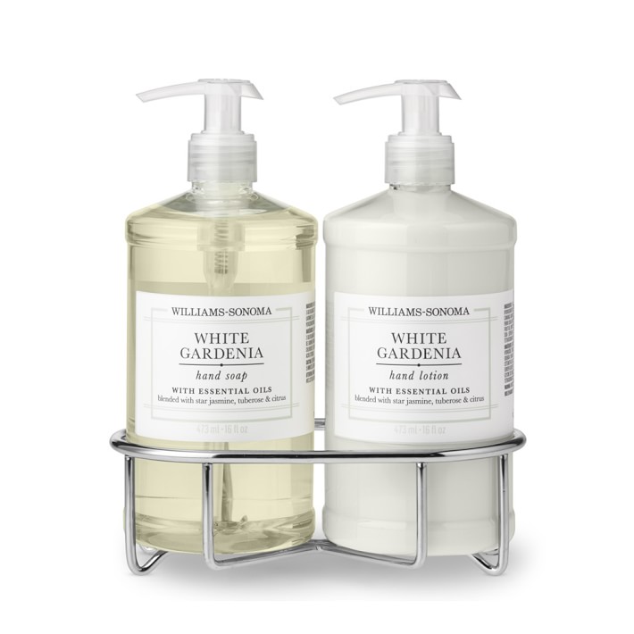 Williams Sonoma White Gardenia Soap Lotion Classic 3 Piece Set Williams Sonoma White Gardenia Soap Lotion Classic 3 Piece Set