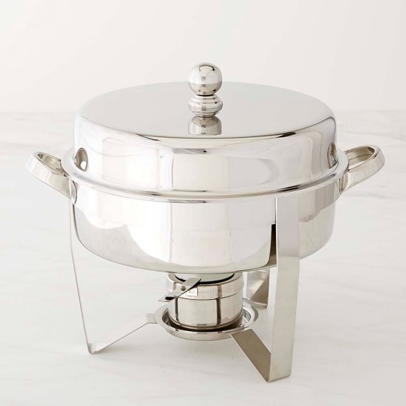 Williams Sonoma Stainless Steel Round Chafing Dish Williams Sonoma Stainless Steel Round Chafing Dish