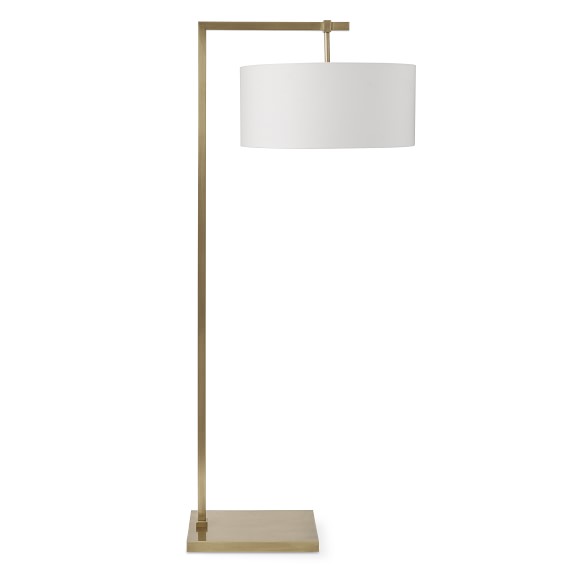 Floor Lamps Williams Sonoma York Floor Lamp Antique Brass