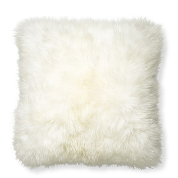 Sheepskin Pillow Cover, Ivory Williams Sonoma