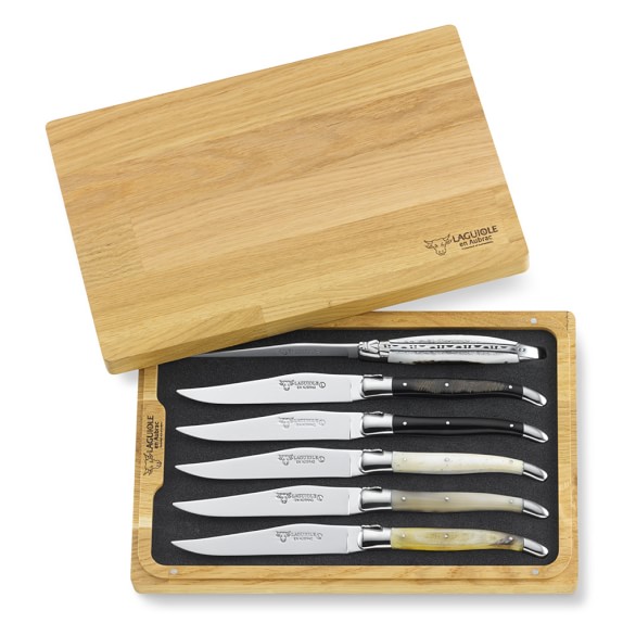 Laguiole en Aubrac Mixed-Horn Steak Knife Set, Set of 6 | Williams ... Laguiole en Aubrac Mixed-Horn Steak Knife Set, Set of 6 | Williams ...
