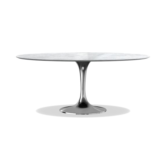 Tulip Oval Pedestal Dining Table Carrara Marble Williams Sonoma Tulip Oval Pedestal Dining Table Carrara Marble