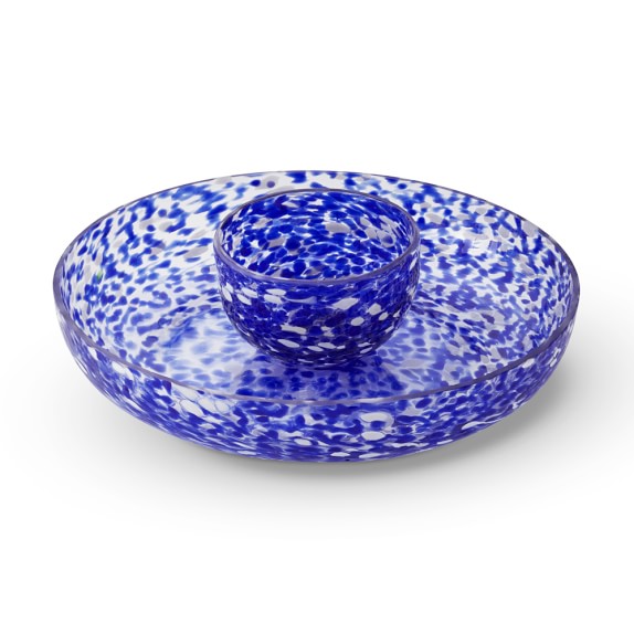 AERIN Confetti Glass Chip & Dip Williams Sonoma