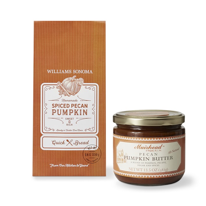 Williams Sonoma Spiced Pecan Pumpkin Quick Bread Mix & Pecan Pumpkin Butter Set