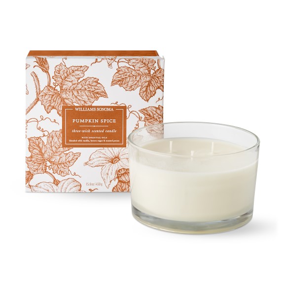 Williams Sonoma Pumpkin Spice Triple Wick Candle Williams Sonoma