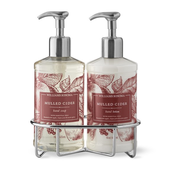 Williams Sonoma Mulled Cider Hand Soap & Lotion, Deluxe 5Piece Set