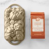 Nordic Ware Harvest Bounty Loaf Pan with Pumpkin Spice Quick Bread Mix