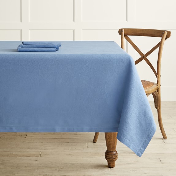 Italian Washed Linen Tablecloth Williams Sonoma