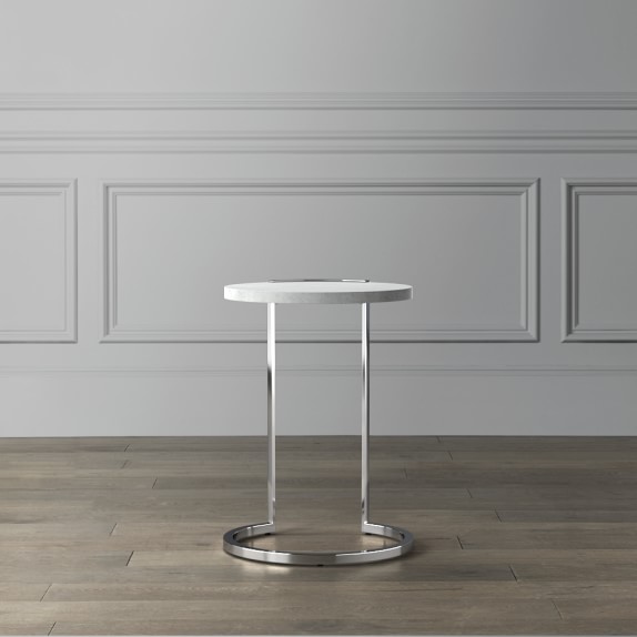 Marble & Metal Accent Table Williams Sonoma