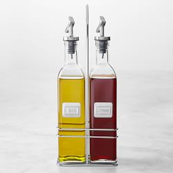 Oil Dispensers Williams Sonoma Oil Vinegar Bottles In Caddy
