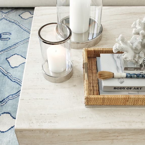 Travertine Square Coffee Table Williams Sonoma