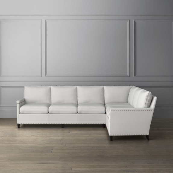 Addison Customizable Sectional With Nailheads Williams Sonoma Addison Customizable Sectional With Nailheads