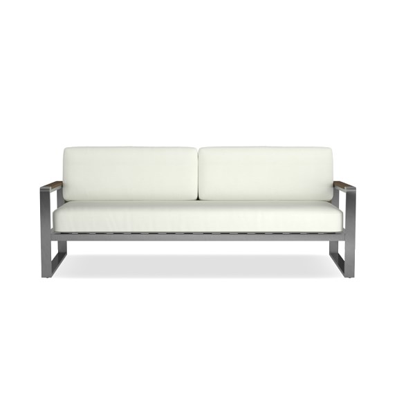 Teak Outdoor Furniture Williams Sonoma Newport Outdoor Sofa