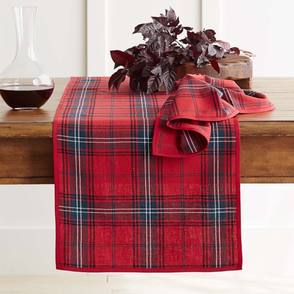 Clic Tartan Plaid Table Runner Williams Sonoma Clic Tartan Plaid Table Runner