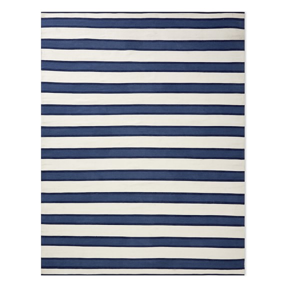 Outdoor Rugs Williams Sonoma Perennials Awning Stripe Indoor Outdoor Rug Navy