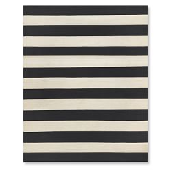 Outdoor Rugs Indoor Patio Williams Sonoma Patio Stripe Indoor Outdoor Rug Black