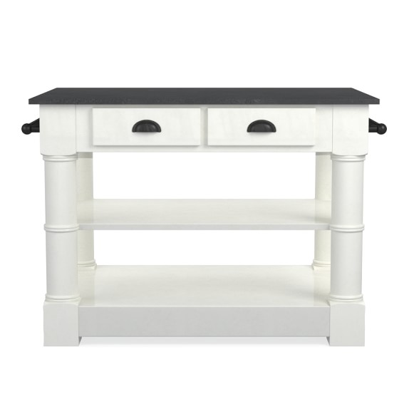 Barrelson Single Kitchen Island with Black Granite Top Williams Sonoma