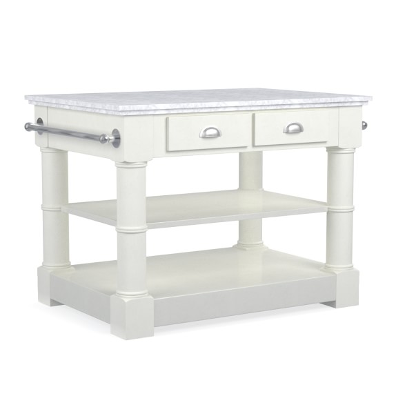 Kitchen Islands Serving Carts Williams Sonoma Barrelson Single Kitchen Island With Marble Top 2 995
