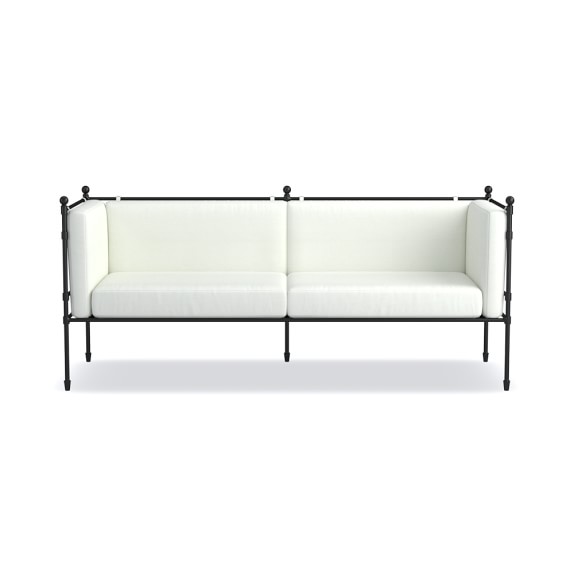 Metal Outdoor Furniture Williams Sonoma Calistoga Outdoor Sofa ... - Metal Outdoor Furniture Williams Sonoma