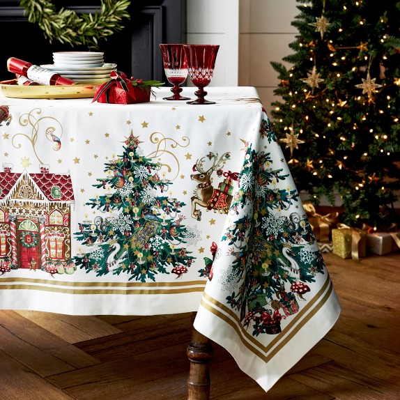 'Twas the Night Before Christmas Tablecloth Williams Sonoma