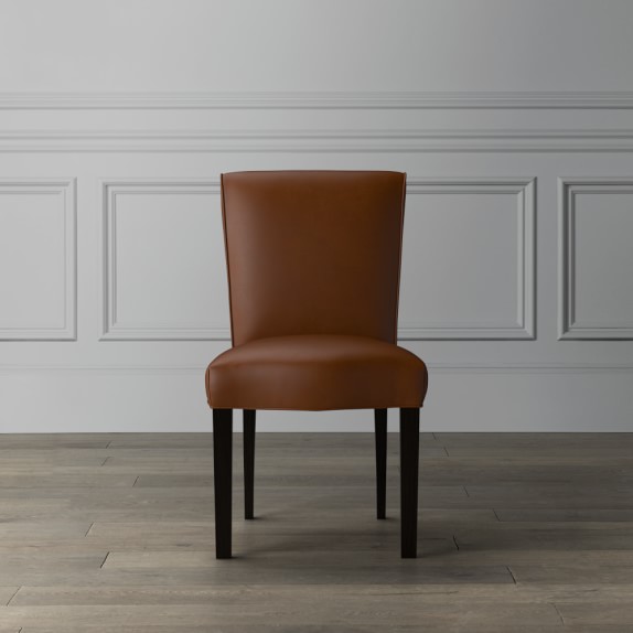 Fitzgerald Leather Dining Side Chair Williams Sonoma Fitzgerald Leather Dining Side Chair