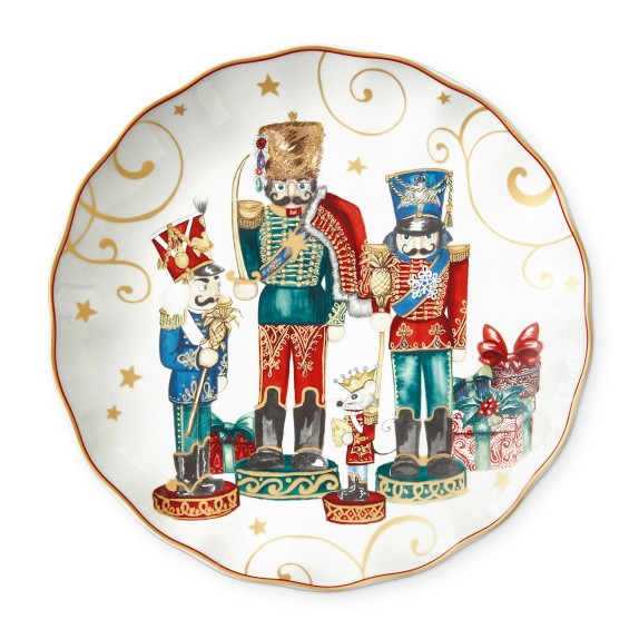 Twas the Night Nutcracker Dinner Plates, Set of 4 Williams Sonoma
