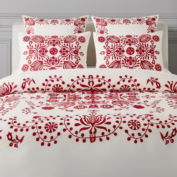 All Bedding Williams Sonoma Aerin Holiday Embroidered Bedding