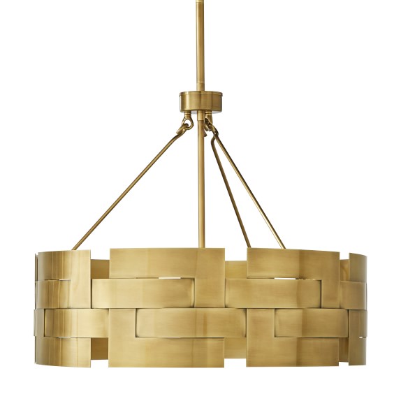 Colfax Woven Metal Round Pendant Antique Brass Colfax Woven Metal Round Pendant Antique Brass