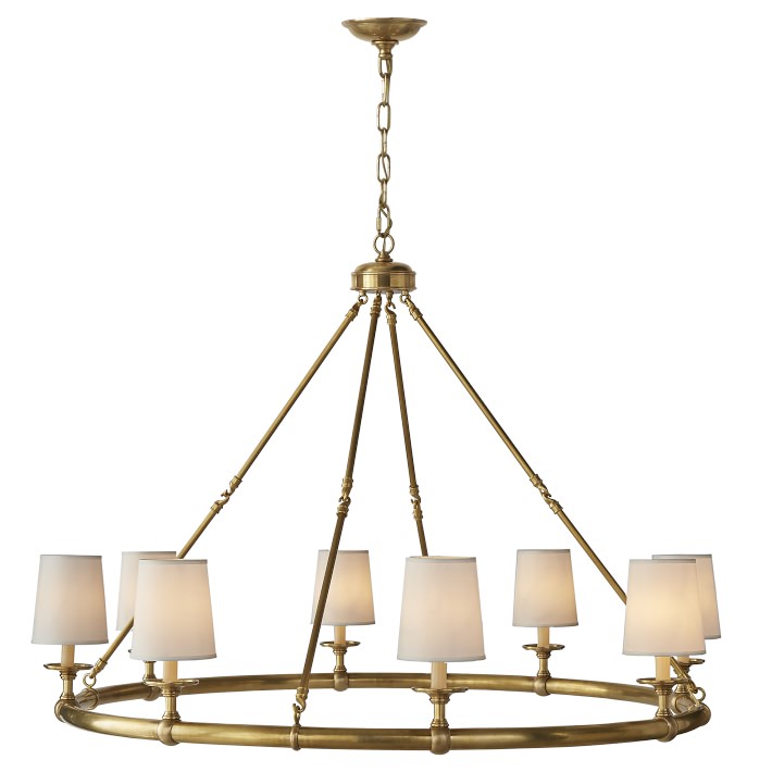Devon, 8-Light Chandelier, Antique Brass Williams Sonoma - Devon, 8-Light Chandelier, Antique Brass Williams Sonoma