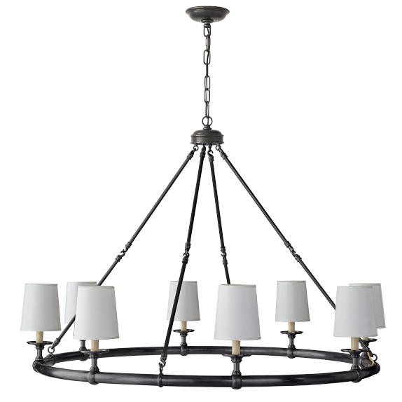 All Lighting Williams Sonoma Devon 8 Light Chandelier Oiled Bronze