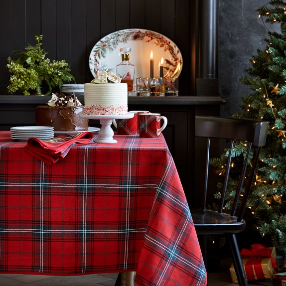 Classic Tartan Plaid Tablecloth Williams Sonoma