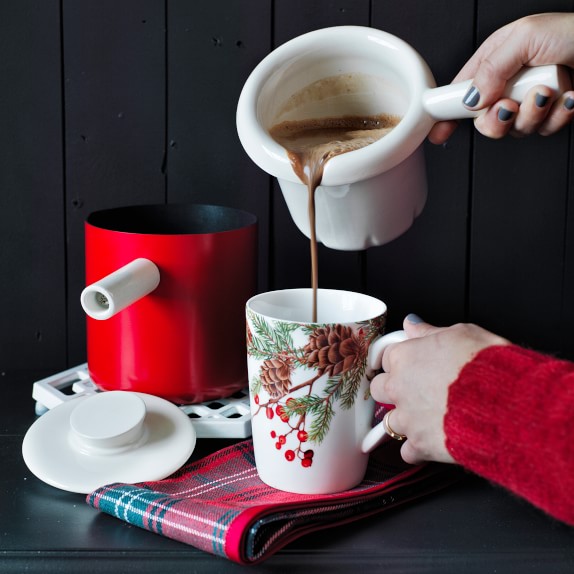 Williams Sonoma Hot Chocolate Pot with Ceramic Insert Williams Sonoma