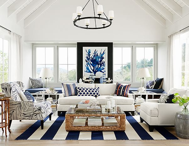 Beach Chic Living Room Furniture Williams Sonoma