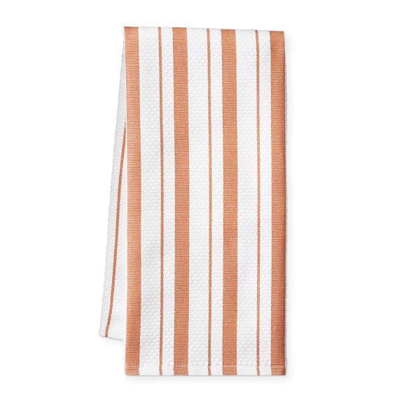 Williams Sonoma Clic Striped Towels Set Of 4 Melon