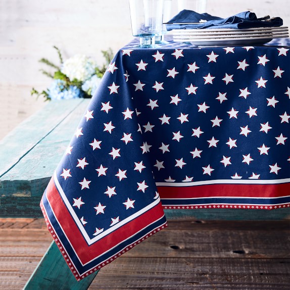 Picnic Star Oilcloth Outdoor Tablecloth Williams Sonoma