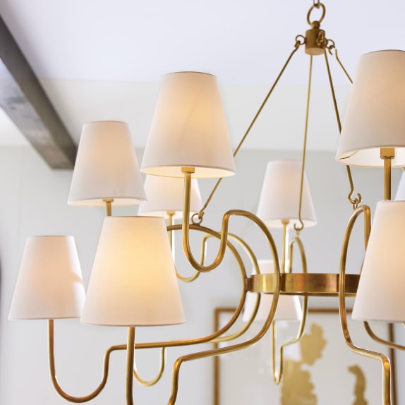 Lucio Chandelier Large Antique Brass Williams Sonoma