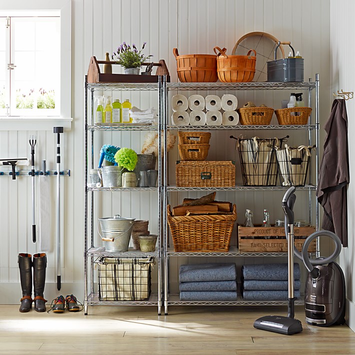 Chrome Corner Shelf Unit Williams Sonoma