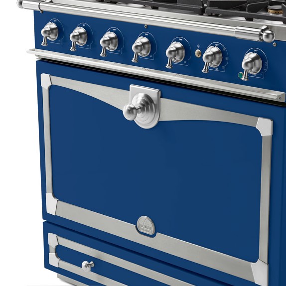 La Cornue Cornufé 90 Albertine Range Royal Blue Williams Sonoma Roll Over Image To Zoom