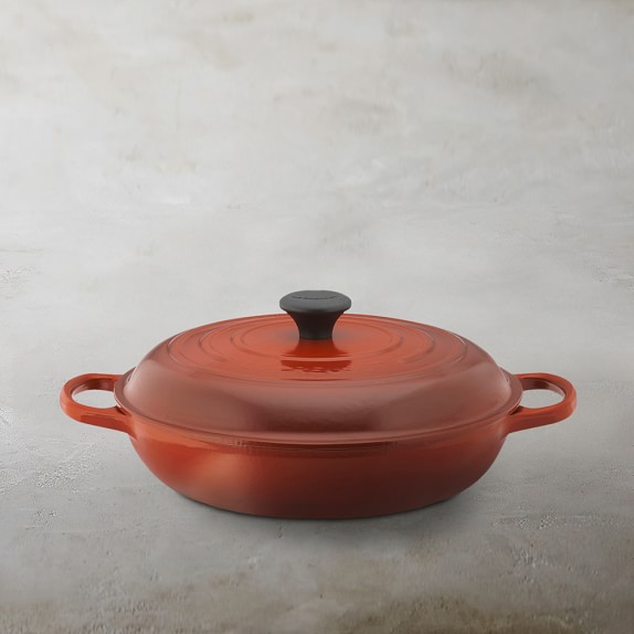 Le Creuset Signature Cast Iron Braiser Williams Sonoma Le Creuset Signature Cast Iron Braiser