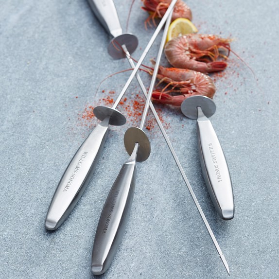 StainlessSteel Sliding Skewers Williams Sonoma