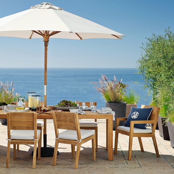 Outdoor Patio Umbrellas Williams Sonoma Outdoor Teak Umbrella, Natural Outdoor Teak Umbrella, Natural - Outdoor Patio Umbrellas Williams Sonoma
