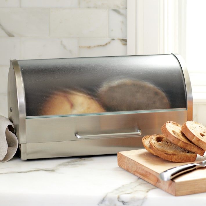 Gl Stainless Steel Bread Box Williams Sonoma