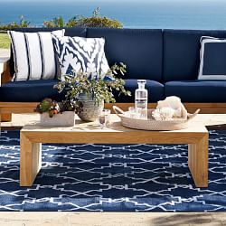 Patio Furniture Sets Outdoor Sofas Chaises More Williams Sonoma Larnaca Outdoor Teak Coffee Table
