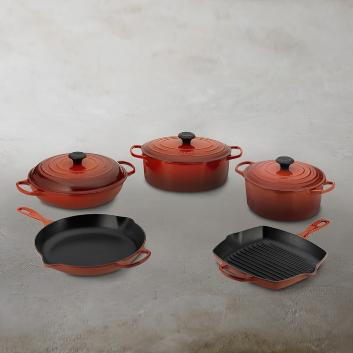 Le Creuset Signature Cast Iron 8 Piece Cookware Set Williams Sonoma