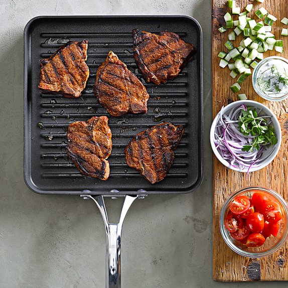 Calphalon Elite Nonstick Square Grill Pan Williams Sonoma Calphalon Elite Nonstick Square Grill Pan