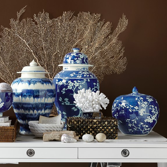 Blue White Ginger Jar With Lid Melon Williams Sonoma Blue White Ginger Jar Lidded Melon Scroll To Next Item
